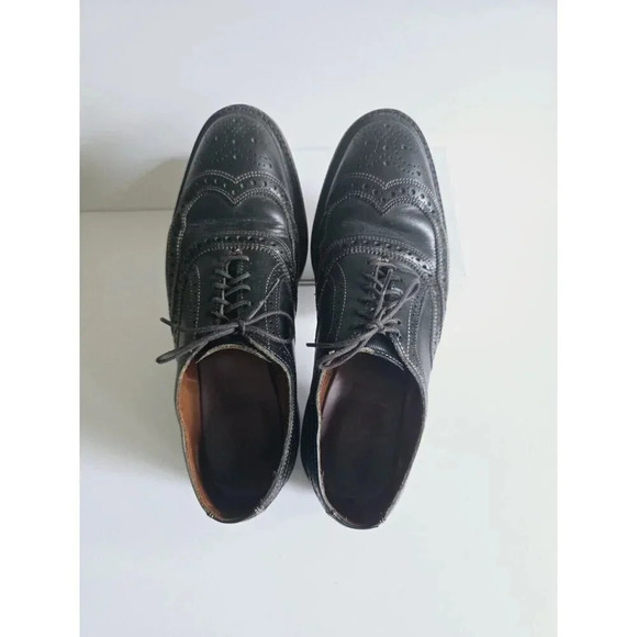 Allen Edmonds McTavish Wingtip Oxford Leather Brogue Black Dress Shoes 9 D main image 4